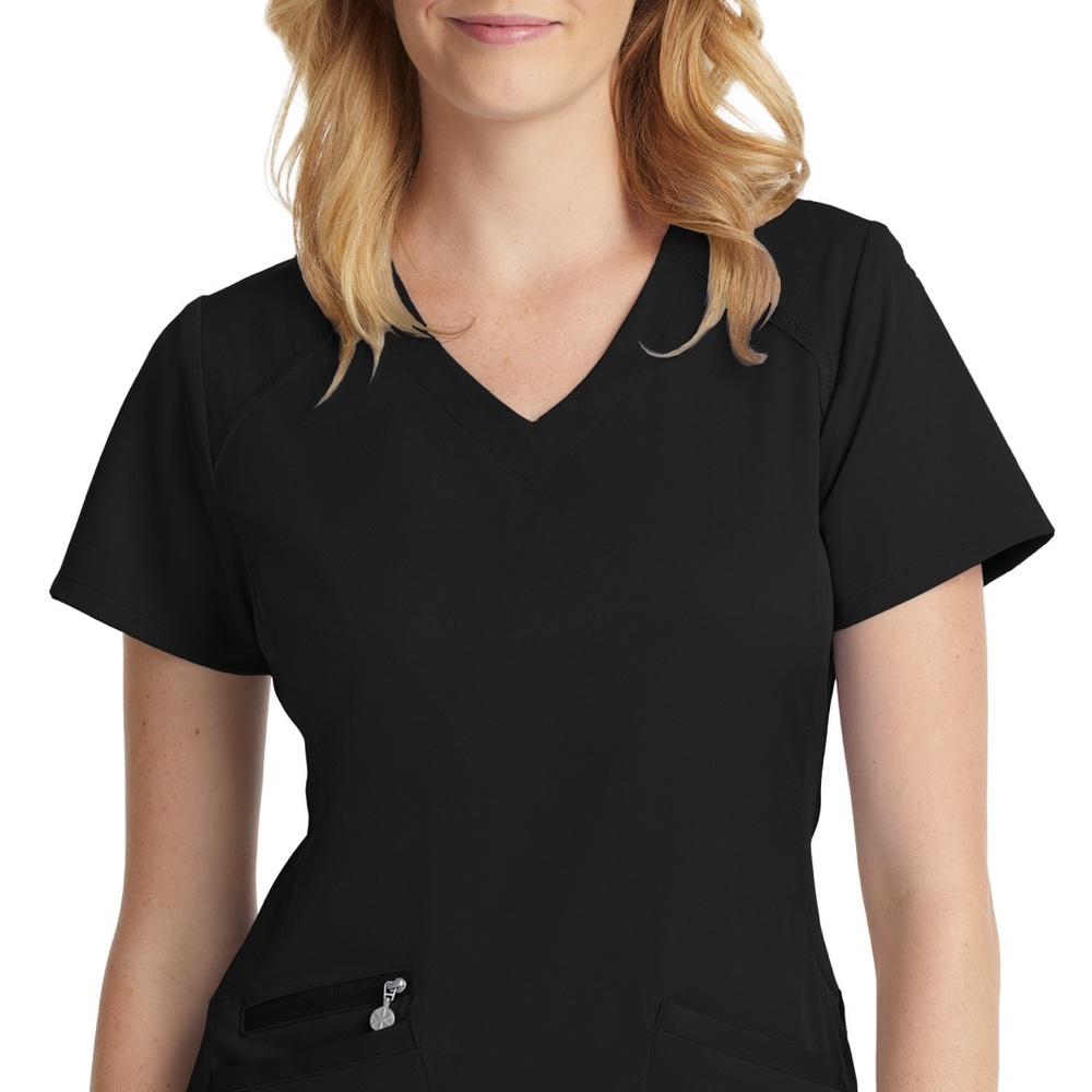 Black scrub top